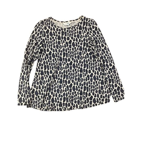 Boden lightweight leopard print long sleeve tencel blend blouse size 4 - Picture 1 of 9